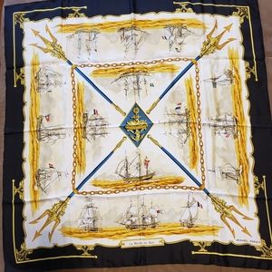 Hermes silk scarf La Marine en Bois
